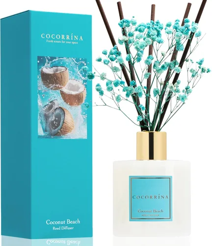 Miniatura 14 de Cocorrína Juego de difusor de varillas - Difusor perfumado de rosa satinada con varillas para el hogar, difusor de varillas para decoración