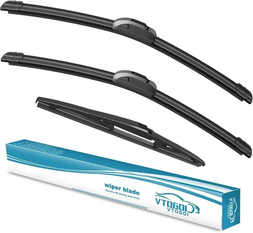 Miniatura 48 de VTOGOI escobillas de limpiaparabrisas con juego de escobillas traseras para BMW X3 2004-2010, repuestos de limpiaparabrisas automotrices, que