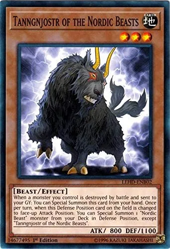 Yu-Gi-Oh! - Tanngnjostr de las bestias nórdicas - LEHD-ENB02 - Común - 1ª Edición - Mazos de héroe legendarios - Baraja Aesir