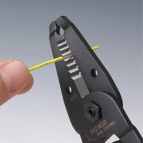 Miniatura 3 de ENGINEER Pelacables de precisión PA-06 para cables finos (AWG30 - AWG18). Fabricado en Japón. Mandíbulas de acero al carbono afiladas de grado