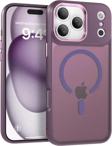 Miniatura 17 de IAIYOXI Funda magnética para iPhone XR [compatible con MagSafe], translúcida mate, delgada, delgada, a prueba de golpes, para mujeres, hombres