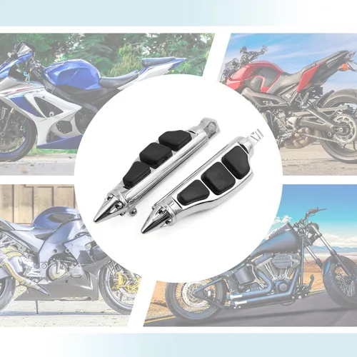 Miniatura 5 de F FIERCE CYCLE 1 par 25,4mm de reposapiés traseros de aluminio para motocicleta, juego de reposapiés, reposapiés, soporte de reposapiés, bicicleta