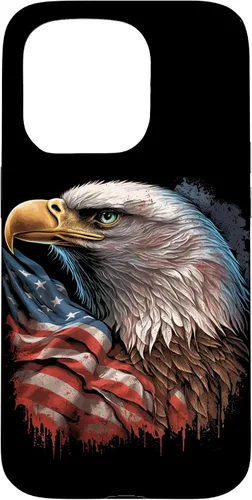 Miniatura 13 de Funda patriótica para iPhone 11 Pro Max con ojos de águila calva americana