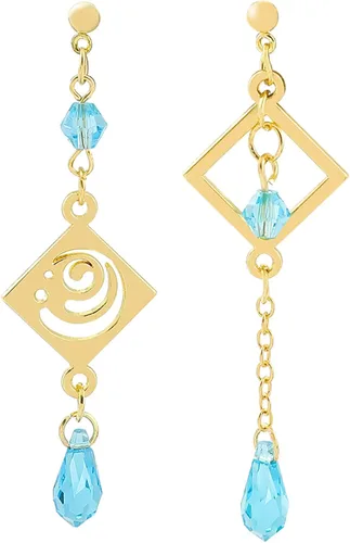 Genshin Dangle Earrings For Women Girl - Anime Figure Element Eye Of God Anemo Vision Earrings Venti Cosplay Jewelry For Christmas Halloween