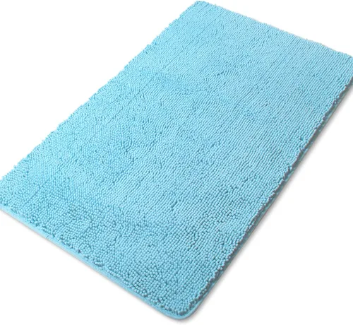 Miniatura 174 de Yeaban Alfombra de pasillo de baño de 24 x 72 pulgadas, antideslizante, alfombra de baño larga de felpilla gruesa, absorbente y lavable, alfombra