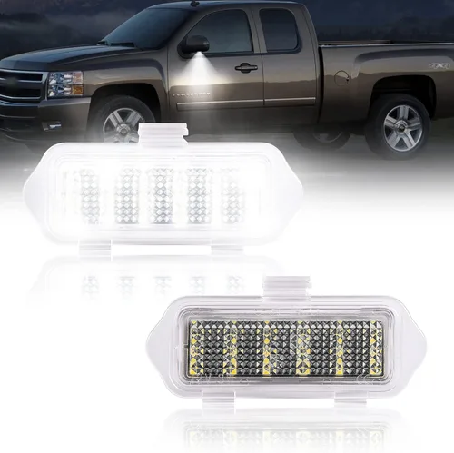 POPMOTORZ Luces LED para espejo lateral para Chevy Silverado GMC Sierra 1500 2500,1500 Classic, GMC Yukon/Yukon XL, Chevy Tahoe/Suburban/Avalanche,