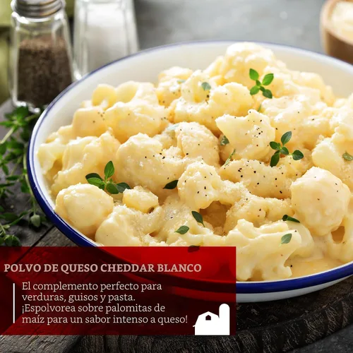 Miniatura 5 de Queso Cheddar Blanco en Polvo de Hoosier Hill Farm, 1 Libra (Paquete de 1)