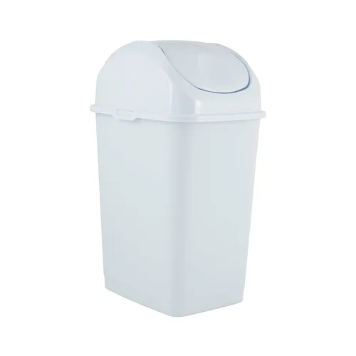 Miniatura 14 de Superio Mini tacho de basura de escritorio con tapa superior giratoria, contenedor de basura portátil de plástico para encimera, escritorio