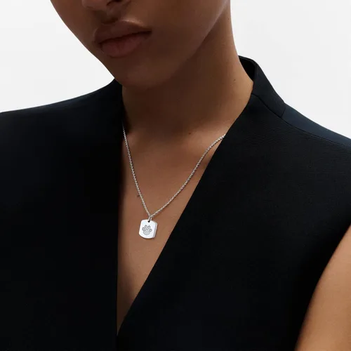 Miniatura 254 de FindChic Collares personalizados con urna para cenizas, barra vertical, gato, luna, reloj de arena, garra de perro, acero inoxidable, chapado en oro
