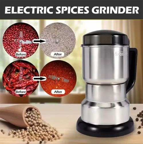Miniatura 5 de Molinillo de café eléctrico, molinos de grano, Molinillo de especias eléctrico, Rectificadora de polvo pequeña para el hogar, Molinillo de hierbas