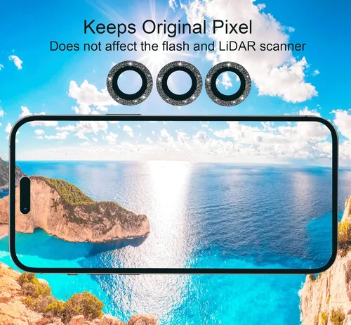 Miniatura 6 de Nothers Paquete de 3 protectores de lente de cámara compatibles con iPhone 12/12 Pro /12 Mini/11/11 Pro /11 Pro Max, protector de pantalla de vidrio