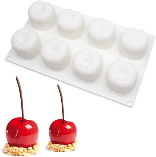 Miniatura 7 de Molde de silicona para postres, molde de silicona para pastel para hornear, molde de fondant con forma de fruta para caramelo de azúcar, gelatina