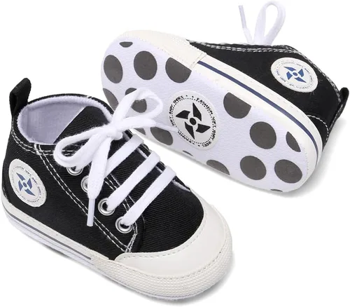 Miniatura 3 de Zapatos deportivos de lona de lona para bebés y niñas, suela antideslizante suave, suela antideslizante
