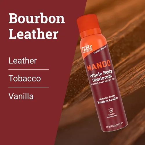 Miniatura 6 de Mando Desodorante de cuerpo entero para hombres – Desodorante en aerosol invisible – Control de olores de 72 horas – Fórmula de baja irritación