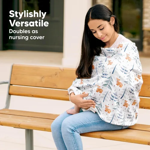 Miniatura 6 de KeaBabies Funda de asiento de automóvil de invierno para bebé, recién nacido, ajuste universal, fundas de asiento de automóvil para bebé, niña, Maya