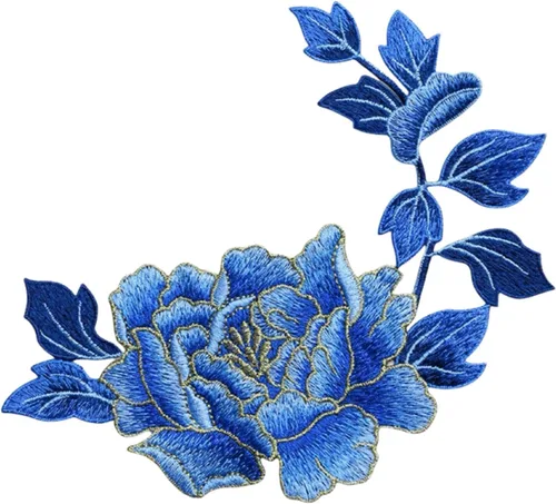 Miniatura 10 de 5 parches de flores coloridas, parches de loto para coser para planchar para ropa de bricolaje, jeans, costura Conjunto de loto