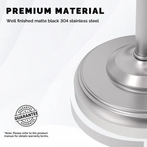 Miniatura 7 de Soporte de papel higiénico, soporte de papel higiénico de níquel cepillado, diseño pivotante y base ponderada estable de acero inoxidable SUS304