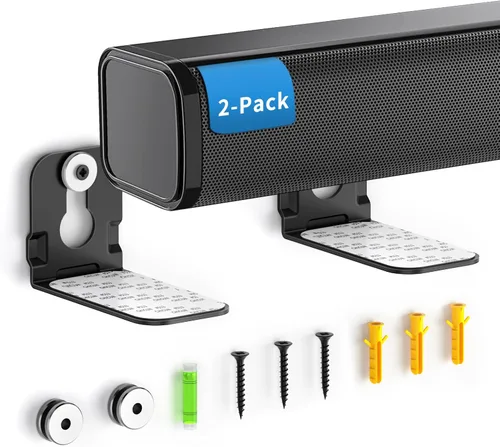Miniatura 10 de notiela Estante de Montaje para Barra de Sonido para Samsung, Sony, LG, Vizio, Bose, Onn y Más Soporte de Montaje de Pared para Barra de Sonido