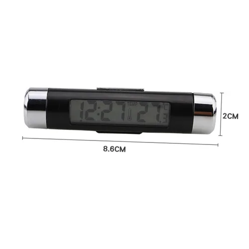 Miniatura 2 de Termómetro para tablero de instrumentos Termómetro digital para coche 2 1 Termómetro digital Reloj de coche Termómetro automático Termómetro