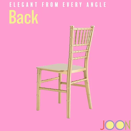 Miniatura 7 de JOON Paquete de 2 sillas Tiffany Chiavari para niños, 25 x 13 x 14.5 pulgadas, policarbonato, altura del asiento de 12.75 pulgadas, diseño elegante