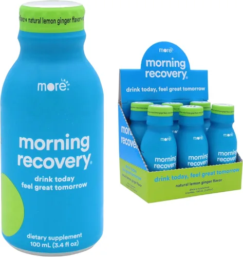 Miniatura 23 de Morning Recovery Electrolitos, Fórmula Patentada de Bebida de Cardo Mariano para Hidratar Mientras Bebes, DHM Líquido Altamente Soluble, Sin OGM