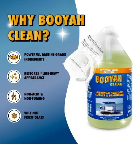 Miniatura 3 de Booyah Clean Limpiador y abrillantador de pontón de aluminio - Limpiador de aluminio preferido ambientalmente - Sin ácido, elimina la oxidación