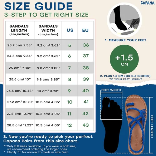 Miniatura 6 de Capana Sandalias planas tejidas para mujer, sandalias trenzadas con tiras, sandalias de playa para mujer, sandalias bohemias de cuerda, zapatos