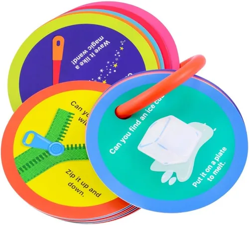 Miniatura 4 de MOLLYBEE KIDS Tarjetas de búsqueda del tesoro para preescolar en casa, juegos preescolares, regalos para edades 3, 4