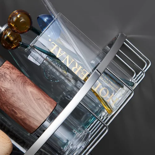 Miniatura 4 de Organizador esquinero para ducha, SUS304 de acero inoxidable resistente a la oxidación, estante de almacenamiento montado en la pared para baño