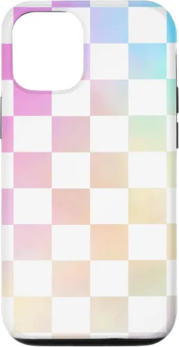 Miniatura 28 de Pastel Rainbow Checkerboard Checker Checked Pattern Case for iPhone 17