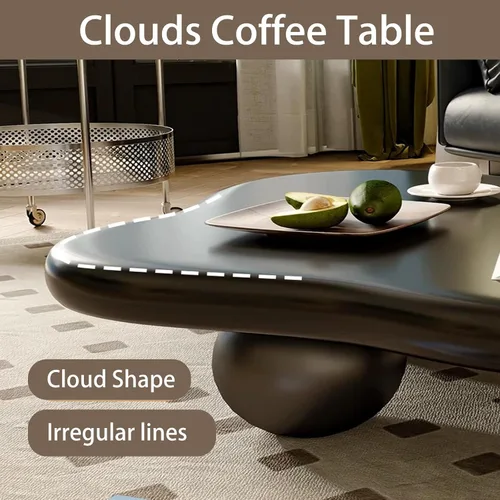 Miniatura 3 de Mesas de centro en forma de nube, mesa de centro irregular, mesa de centro con diseño moderno en forma de nube, mesas de centro para sala de estar