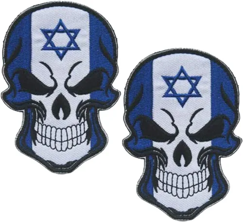 Miniatura 23 de 2 parches de bandera de AliPlus de España, parches de calavera bordados, tácticos, militares, moral, parche con gancho y bucle