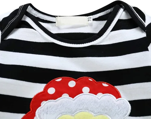 Miniatura 3 de Mono de manga larga con volantes para bebés y niñas pequeñas