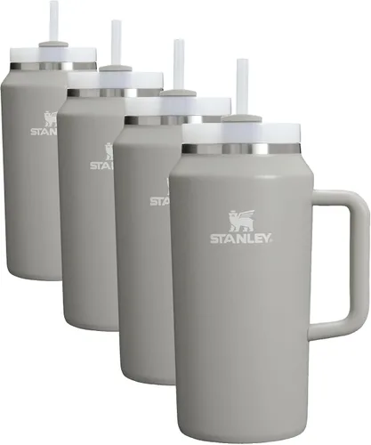 Miniatura 175 de STANLEY Quencher H2.0 Vaso Térmico con asa y pajilla, 64 onzas, tapa Flowstate de 3 posiciones, gran capacidad para viajes y deportes, vaso de acero