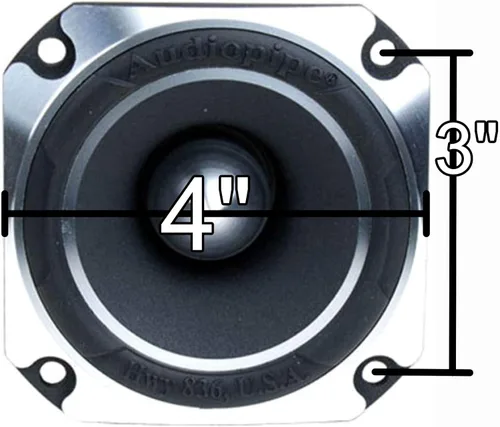 Miniatura 8 de Audiopipe Super Tweeter de titanio resistente, negro (ATR-4061), agudos potentes y nítidos, mejora de sonido de grado profesional, diseño