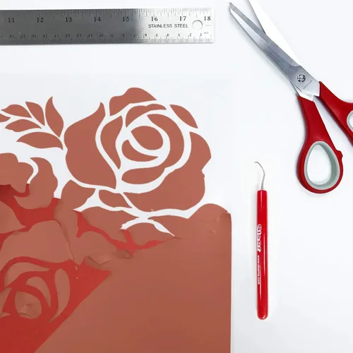 Miniatura 3 de Siser StripFlock Pro HTV Rollo de 12 x 1 yarda (naranja) – Vinilo texturizado de transferencia de calor – para uso con cortadores Siser, Cricut