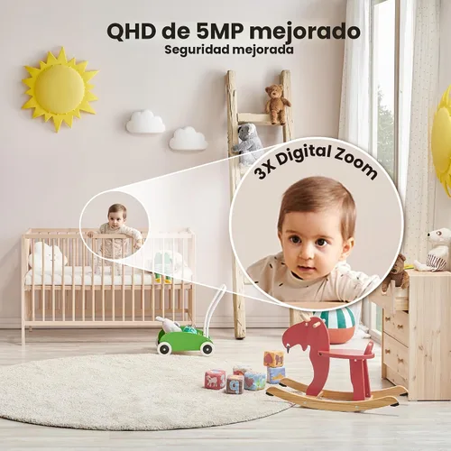 Miniatura 4 de Hugolog Cámaras de seguridad 3K 5MP para interiores y exteriores para seguridad del hogar, cámara para el hogar con visión nocturna a