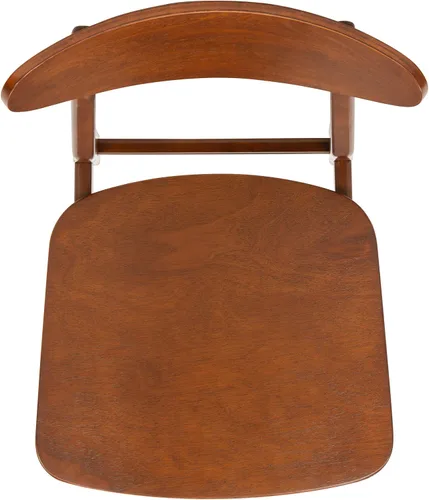 Miniatura 9 de SAFAVIEH Furniture Lucca - Juego de 2 sillas de comedor retro, nogal - madera - Diseño tapizado de mediados de siglo - Ideal para comedor, cocina