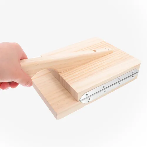 Miniatura 4 de Kichvoe Prensa de tortilla de madera mexicana tortillera prensadora de albóndigas para hacer masa de pastelería, herramienta para tortilla casera