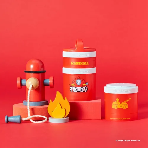 Miniatura 5 de Whiskware PAW Patrol - Contenedores apilables para bebés, niños y niños pequeños, 3 tazas apilables para aperitivos para la escuela y los viajes