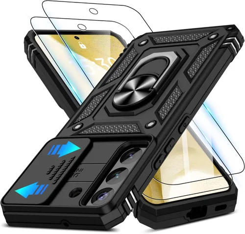 Miniatura 71 de ATUMP Funda para OnePlus Nord N200 5G con protector de pantalla HD con cubierta para cámara deslizante, soporte de anillo de rotación de 360°