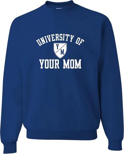 Miniatura 40 de Go All Out University of Your Mom - Sudadera con cuello redondo para hombre