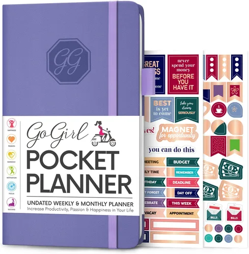 Miniatura 10 de GoGirl Agenda y organizador para mujer – Agenda semanal de bolsillo, diario de objetivos y agenda para gestión del tiempo y productividad. Sin fecha