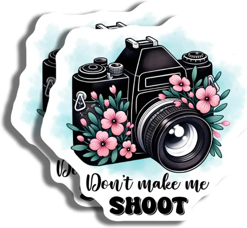 Imanes de cámara – Ilustración floral de cámara – Decoración de cámara retro – Imanes de fotografía divertidos – Imanes de nevera de cocina –