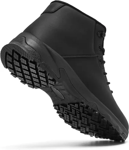 Miniatura 2 de SHULOOK Botas de trabajo antideslizantes para hombre, zapatos antideslizantes impermeables, para servicio de alimentos, chef, cocina, restaurante