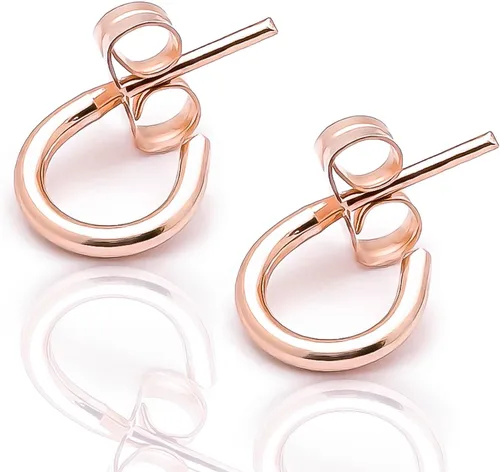 Miniatura 10 de Aretes de aro de plata de ley, plata de ley 925, 0.472 in, 16 ga, aretes de aro para mujer, aretes de aro de plata hipoalergénica, aretes de aro
