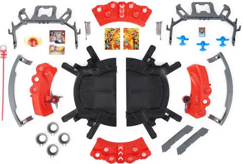 Miniatura 7 de Bakugan Arena de batalla con Dragonoide exclusivo de ataque especial, figura de acción giratoria personalizable y set de juego, juguetes para niños