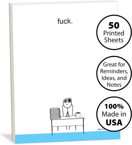 Miniatura 3 de Bloc de notas divertido para follar – 4 x 5.25 pulgadas, 50 hojas – Bloc de notas sarcástico – Regalo novedoso para oficina de trabajo, amigos