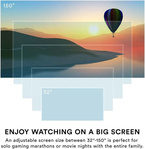 Miniatura 5 de Proyector de cine en casa LCD de 150" (negro)