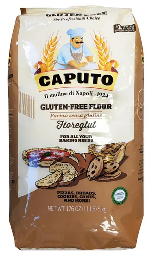 Antimo Caputo Harina de pizza sin gluten, 11 libras a granel, mezcla de harina y almidón multiusos totalmente natural para hornear pizza, pan y pasta